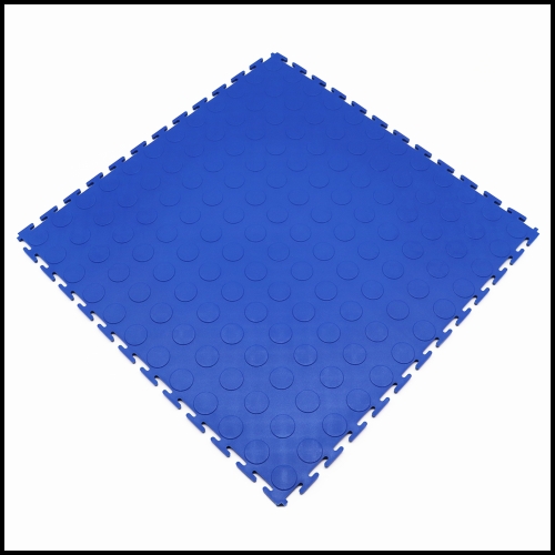 PVC click tiles nubby blue